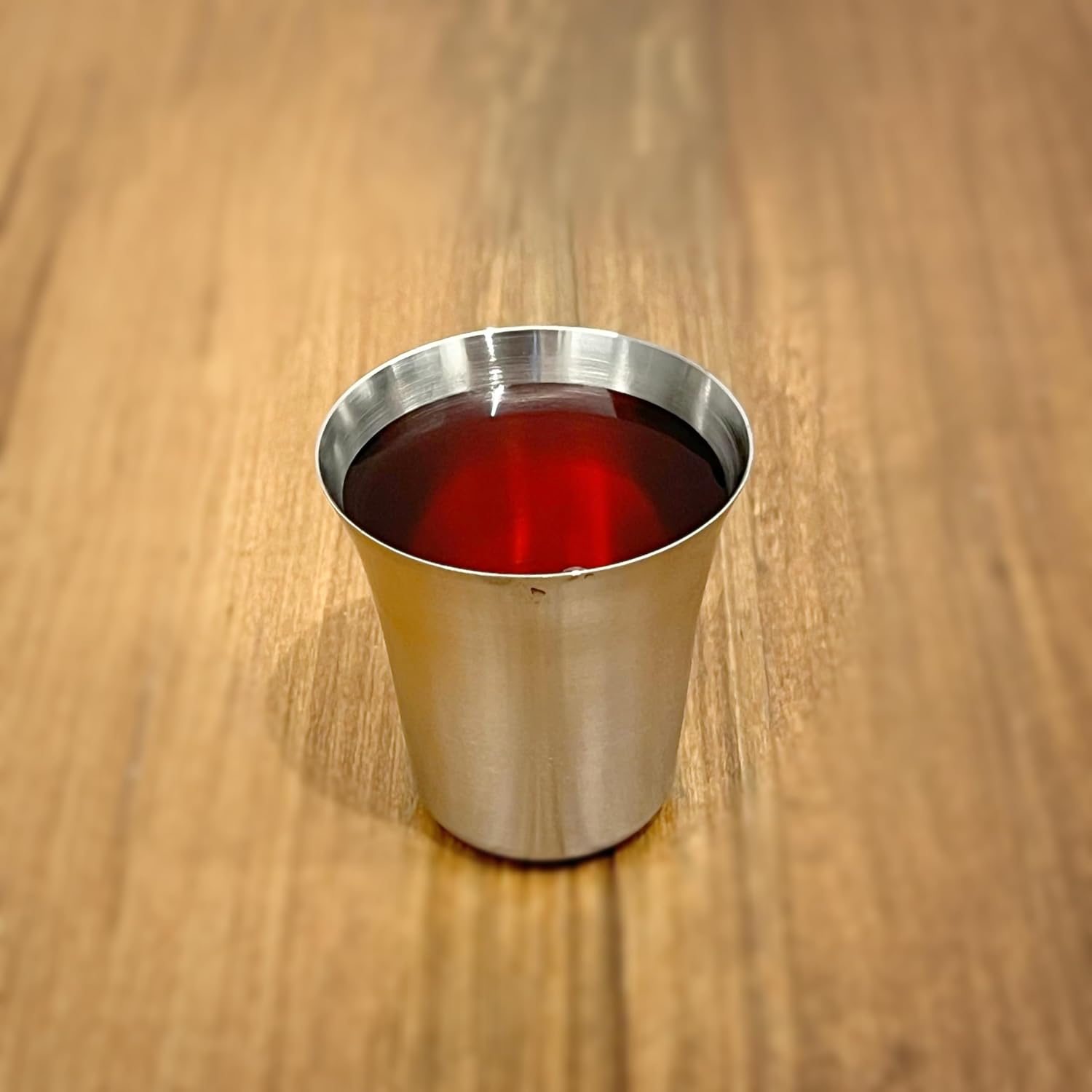 Communion Cups for Churches | 120 Cup Set for Wine Communion Trays | Holy Juice Cups | Ideal for Worship Services | Stainless Steel - Satin Matte Finish