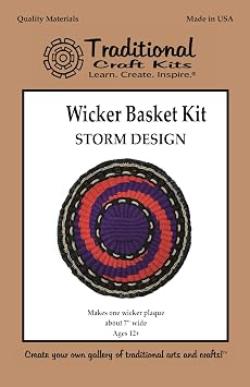 Traditional Craft Kits Wicker Basket Kit - Storm Design