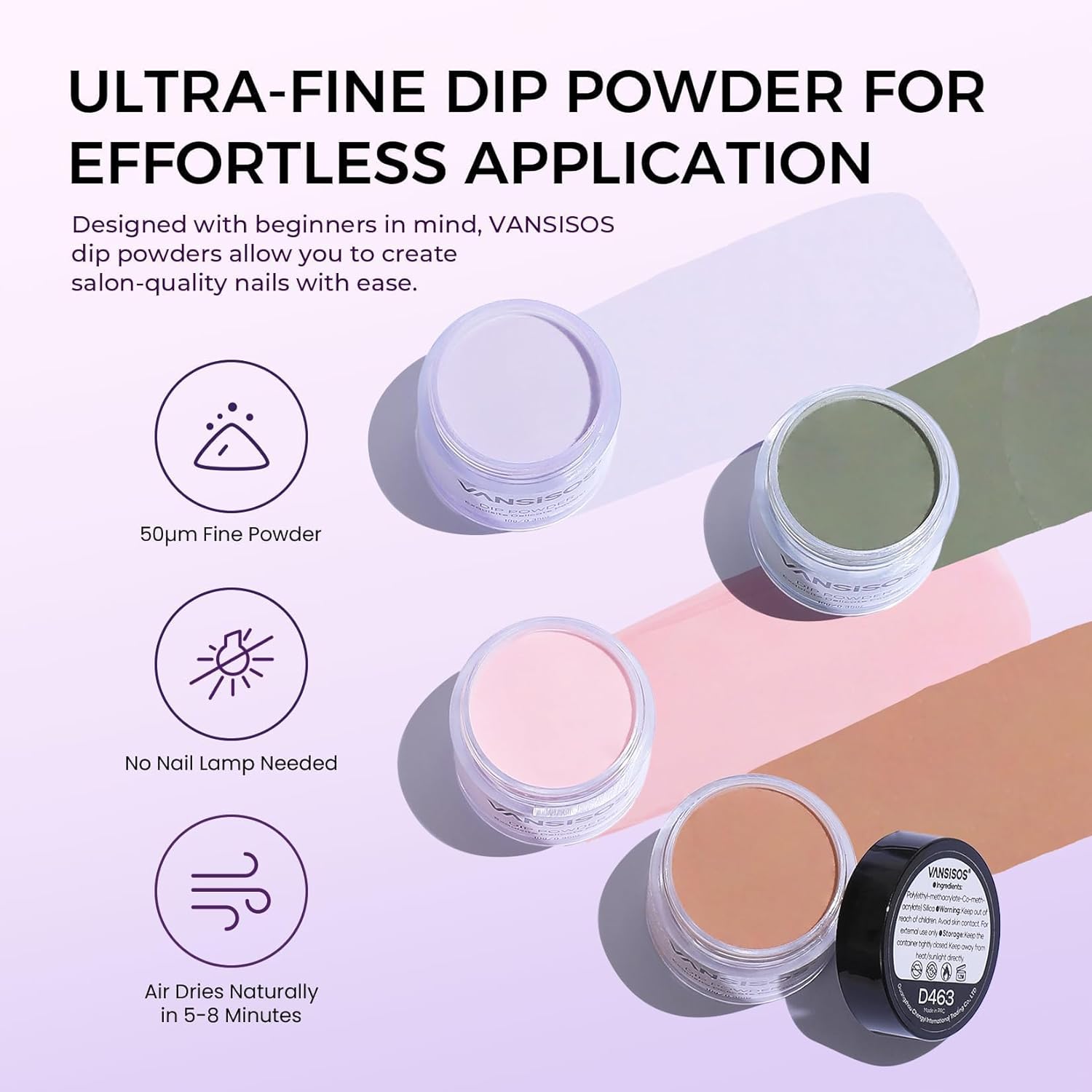 Dip Powder Nail Kit: 30-Color Set with Glitter Pink and More Colors Dip Powder Liquid Set Base Top Coat Activator Starter Kit for DIY At Home for French Manicures