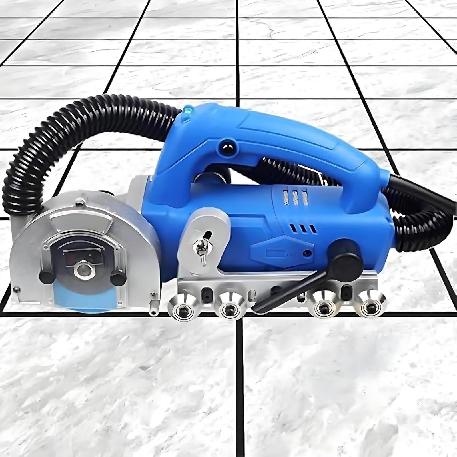 Limpiador eléctrico de Juntas de Azulejos de 1200 W: máquina de Alta Resistencia para la eliminación de lechada de Azulejos con aspiradora, 9000 RPM, Ideal para una Limpieza eficaz Juntas