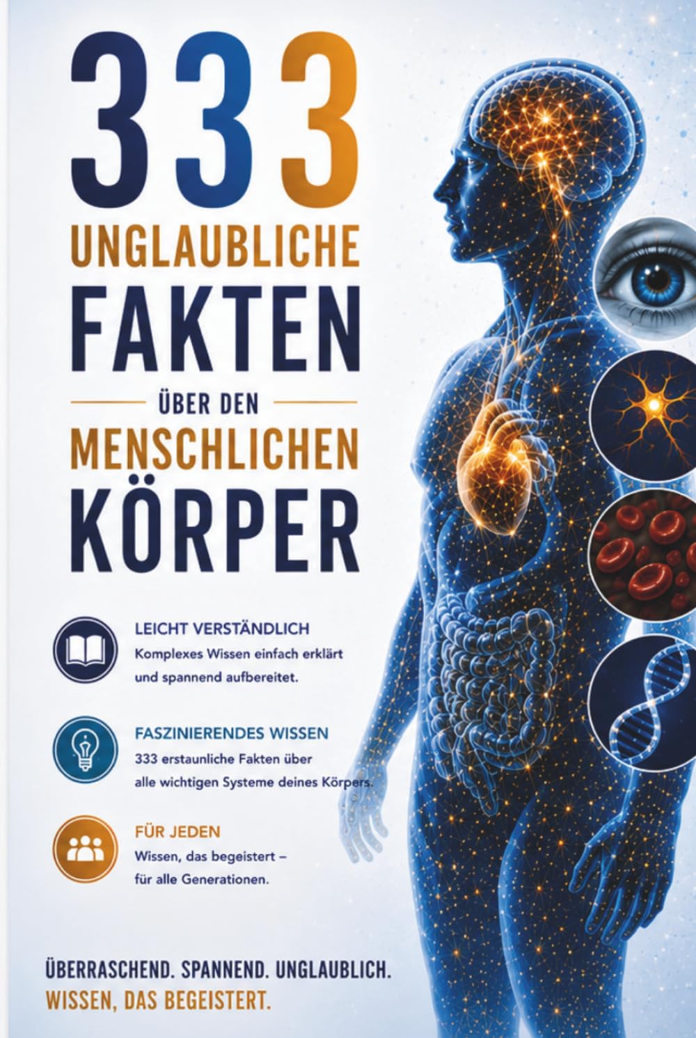 Unglaublicher Mensch! 333 faszinierende Fakten über den menschlichen Körper: Erstaunliches Wissen, verblüffende Rekorde und faszinierende Geheimnisse ... – einfach erklärt und voller Überraschungen