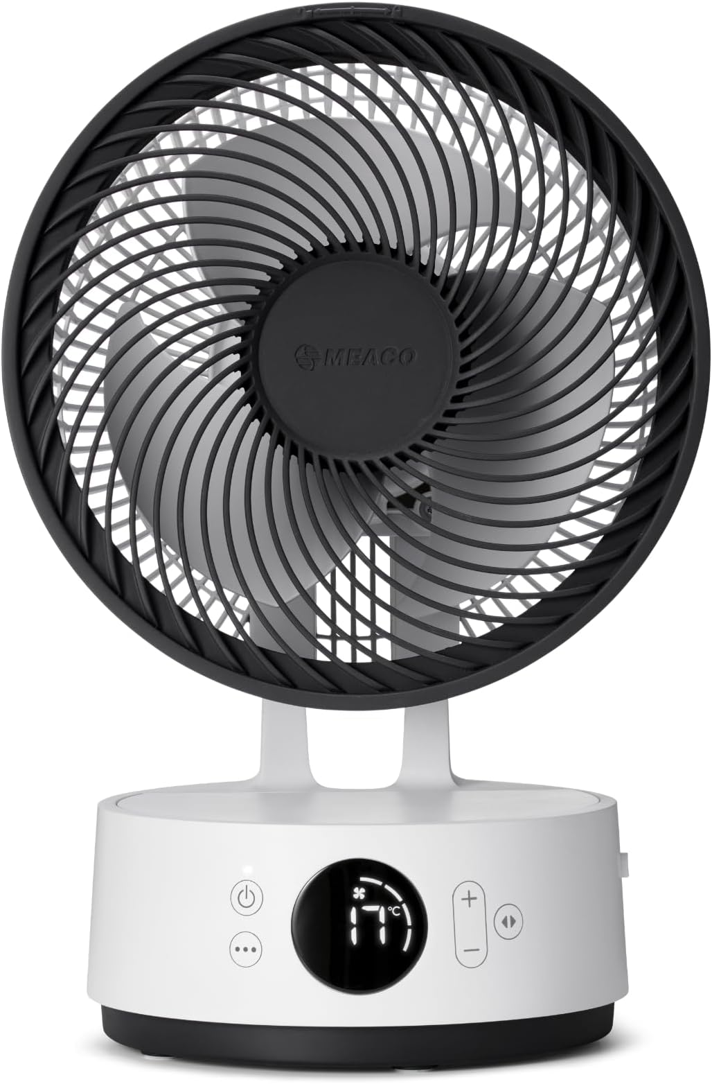 MeacoFan Sefte® 8” Rechargeable Fan with Replaceable Battery – Portable, Whisper Quiet Operation, 17-Hour Run Time, Remote Control, Night Mode, for Desk or Bedroom – 2.3kg