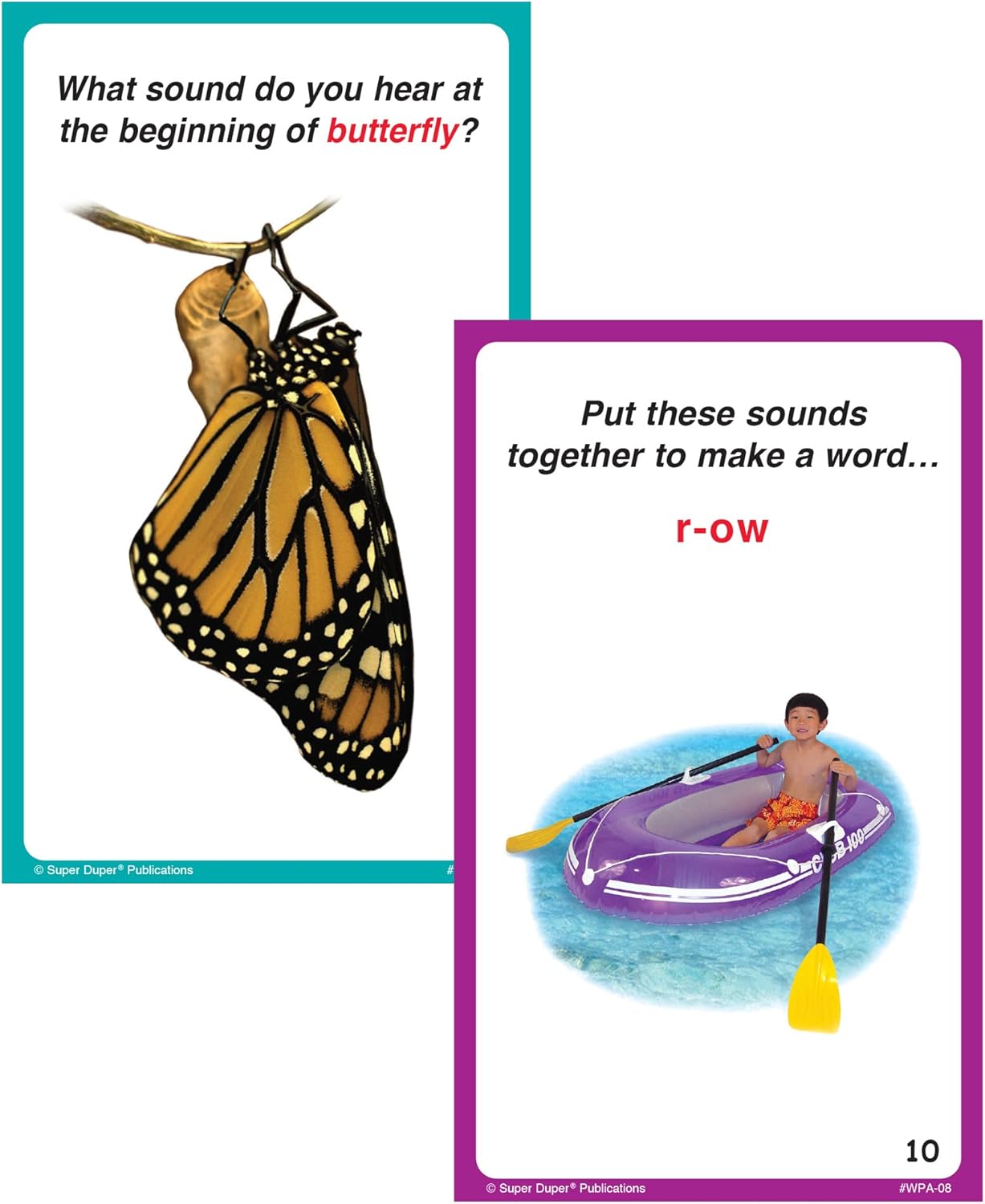 Super Duper Publications | Webber® Phonological Awareness Photo Cards | Educational Learning Resource for Children