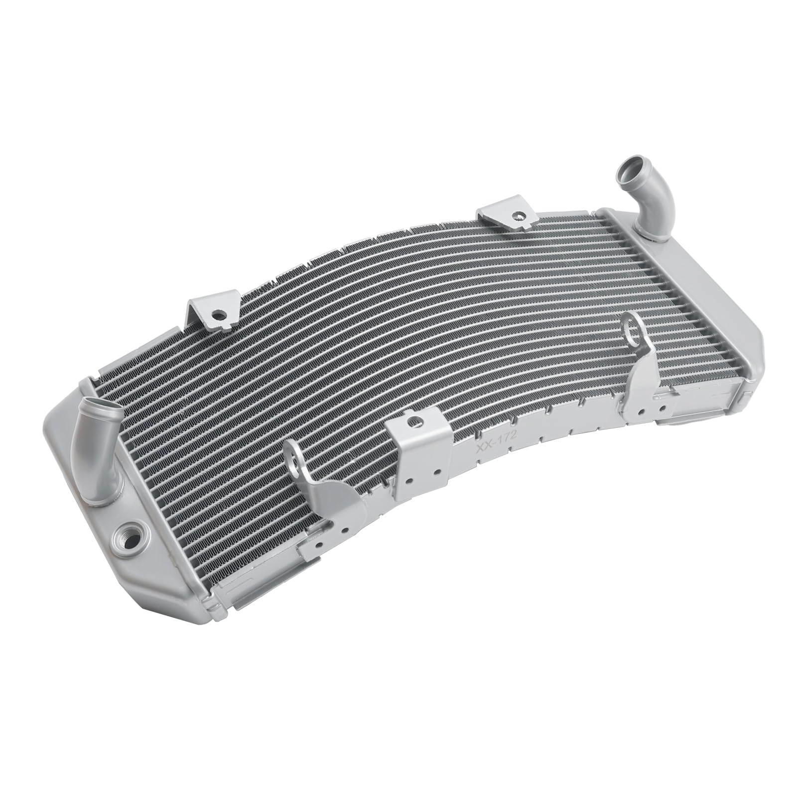 Topteng Aluminum Radiator Cooler Adatto per Yamaha TMAX530 T-Max 530 2012-2016 Silver