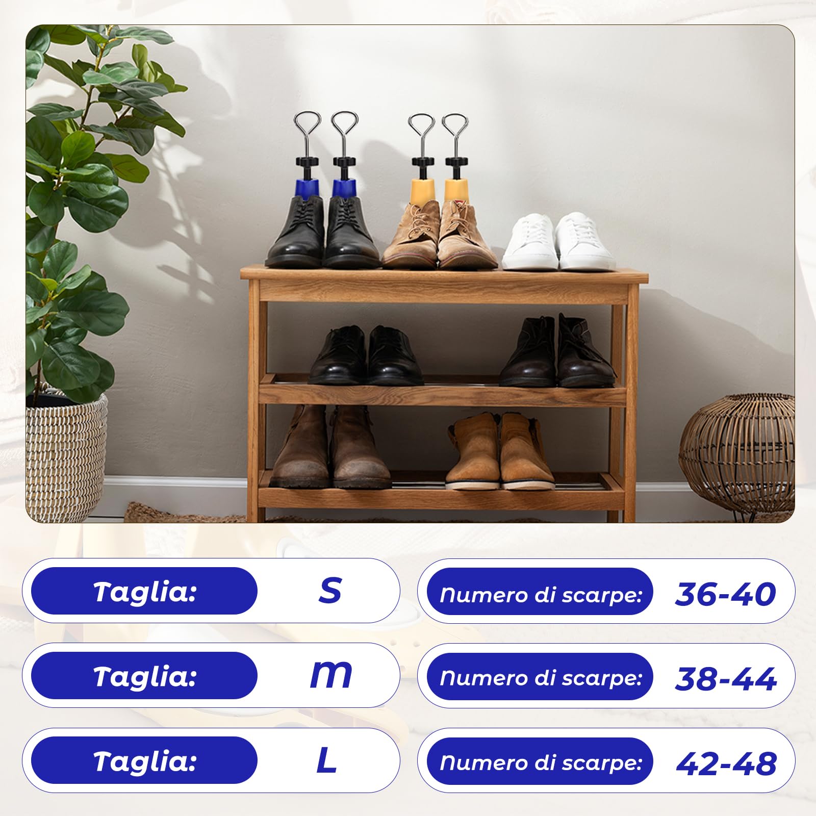 Tenditore per scarpe da uomo e da donna, regolabile in 3 vie, lunghezza e larghezza, per scarpe troppo strette, estensore per scarpe da ginnastica, stivali da trekking