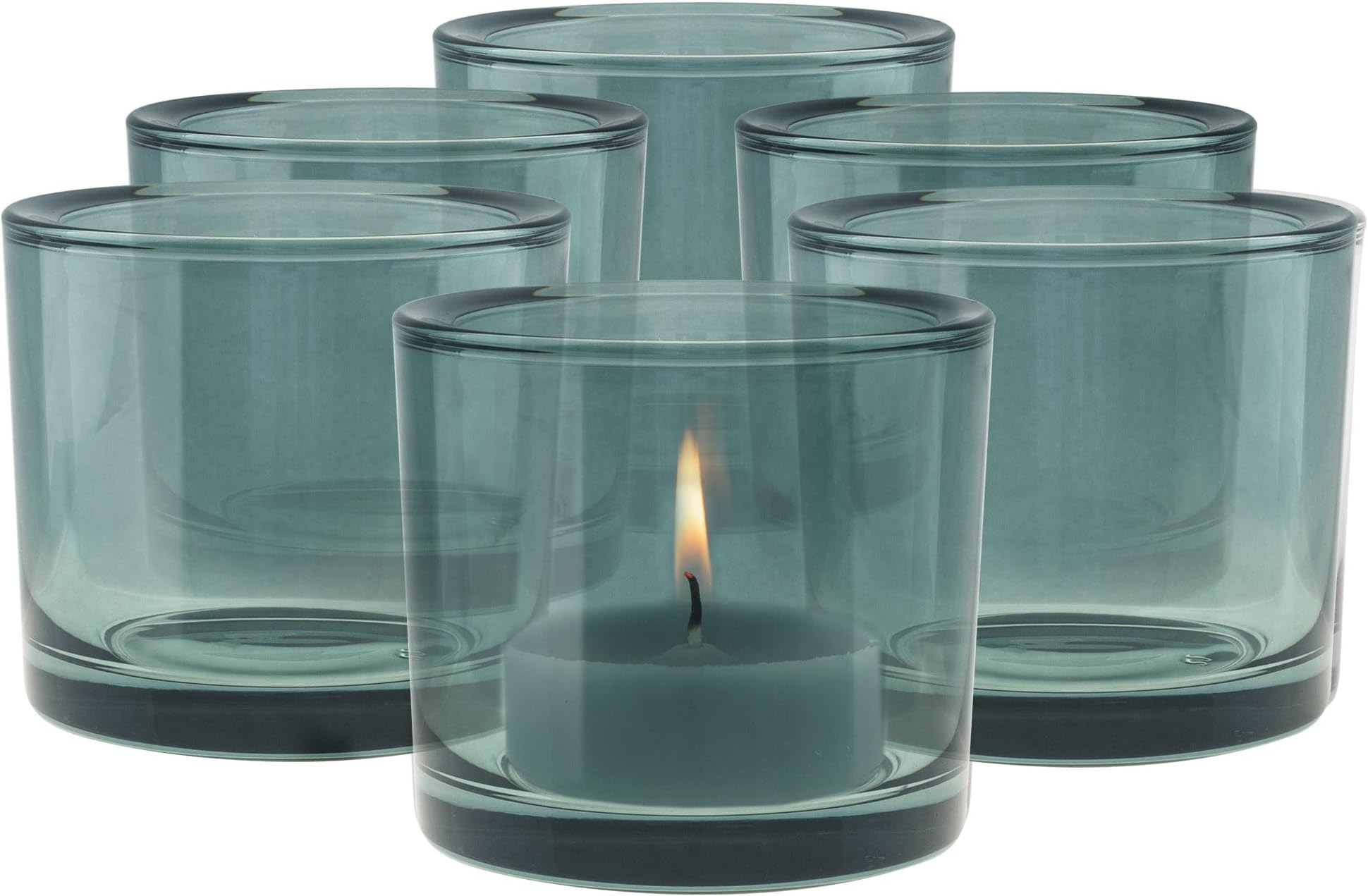 Creativery Teelichtgläser 4 Stück Tulpenform - Geschwungene Kerzengläser In Rot