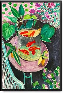 HEJIANGHUA Wall Art Canvas Print Henri Matisse Goldfish Fauvism Painting Print Modern Colorful Poster Vibrant Art Print Living Room Bedroom Decor Wall Decor 16x24inch