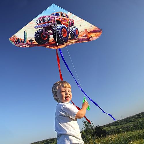 Miniatura 5 de HENGDA KITE Serie de pintura Delta Kite, para niños y adultos, fácil de volar, excelente diseño de tela y estructura, las imágenes son hermosas en