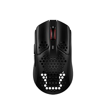 (Renewed) HyperX Pulsefire Haste ? Wireless Gaming Mouse ? Ultra Lightweight, 61g, 100 Hour Battery Life, 2.4Ghz Wireless, Honeycomb Shell, Hex Design, Up to 16000 DPI, 6 Programmable Buttons - Black (4P5D7AA)