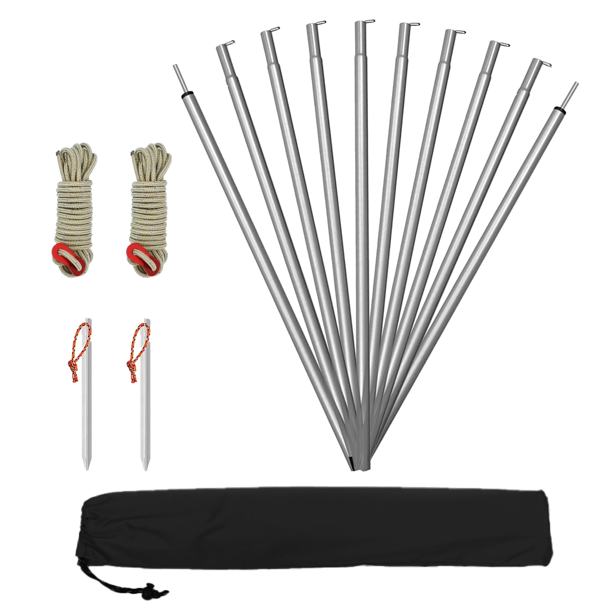 Amazon.com: Tarp Poles Adjustable Canopy Pole,Portable Camping