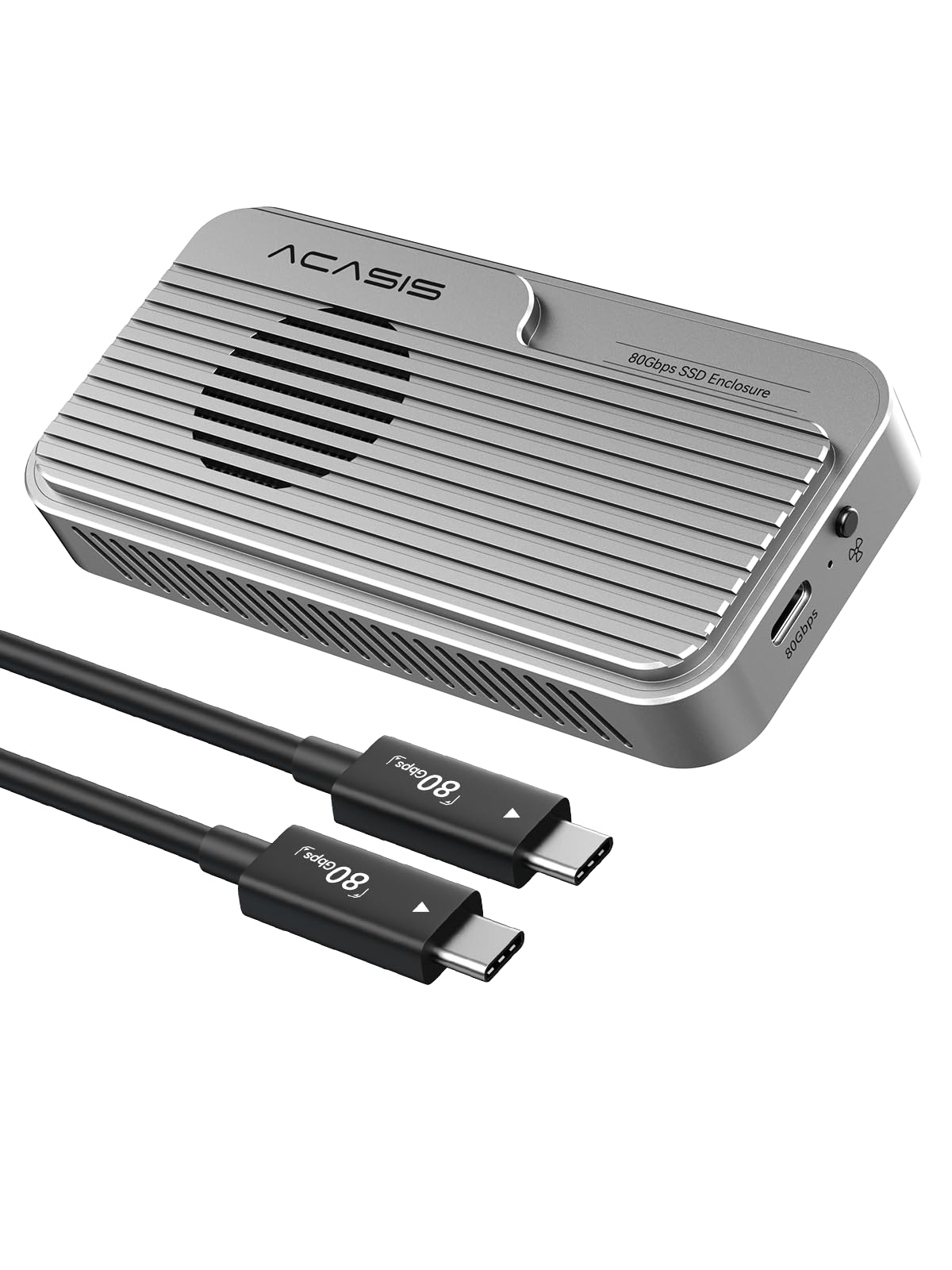 ●ACASIS 80Gbps M.2 NVMe SSDエンクロージャ Amazon.co.jp: ACASIS 80Gbps M.2 NVMe SSDエンクロージャ、（冷却
