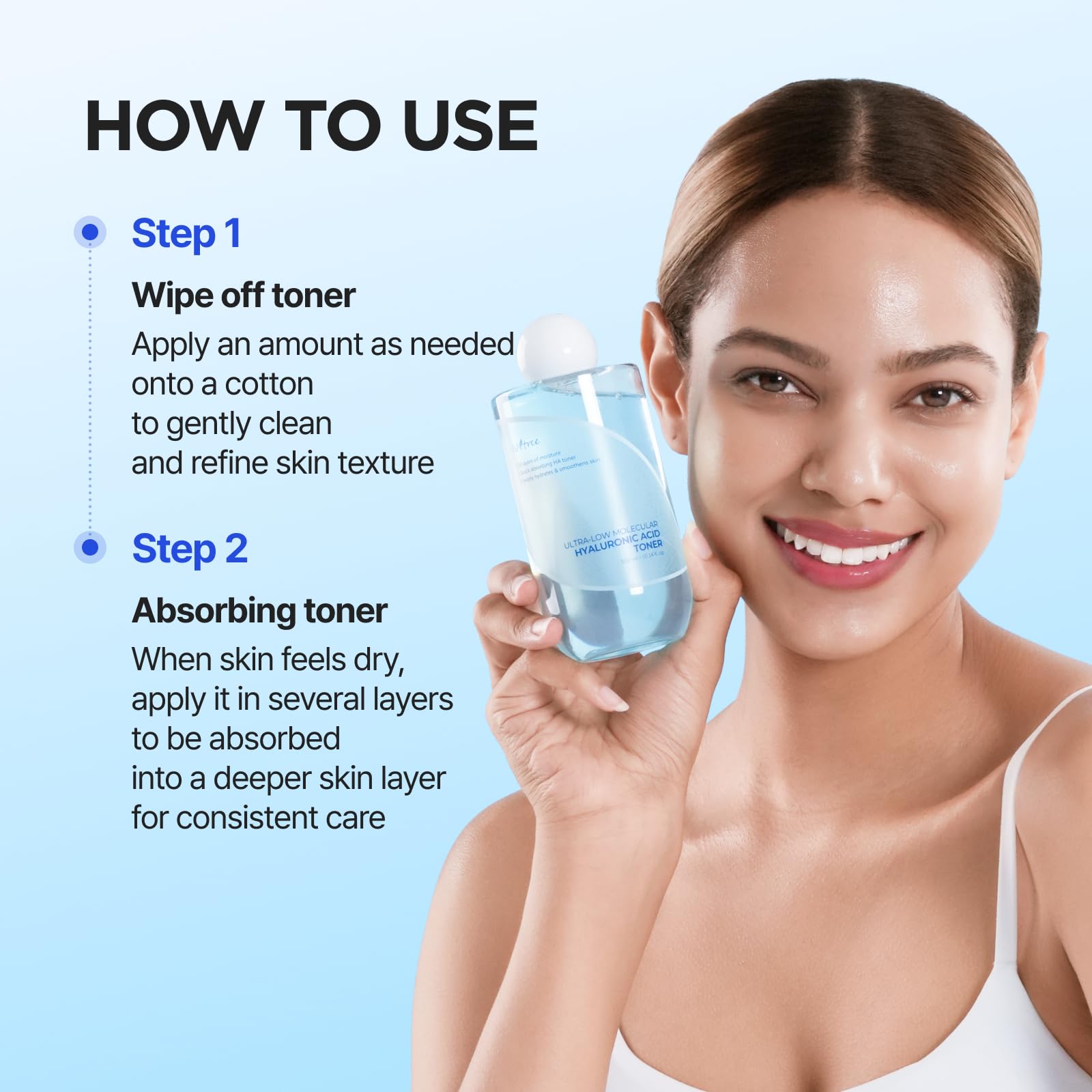 ISNTREE Ultra-Low Molecular Hyaluronic Acid Toner (300 ml)