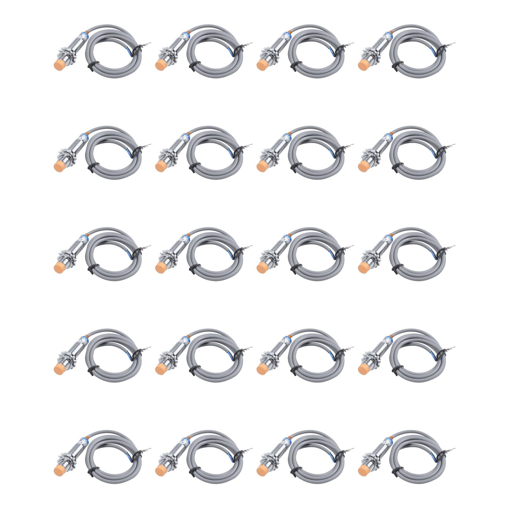 Jnchdghwa As Shown 20X Dc6-36V 300Ma Npn No 3-Wire 4Mm Tubular Inductive Proximity Sensor Switch Lj12a3-4-Z-Bx