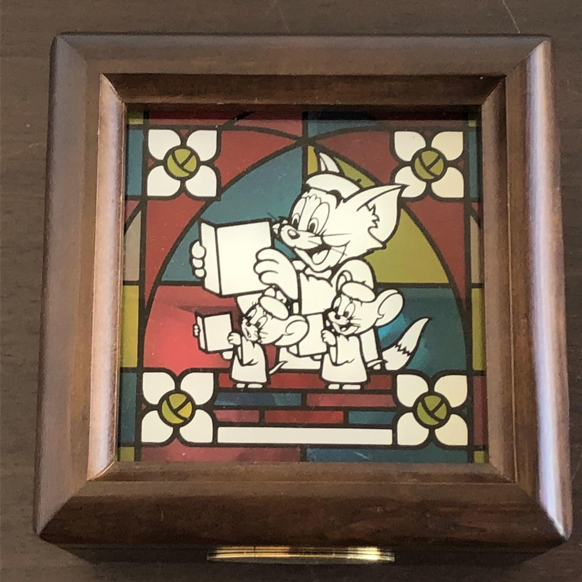Amazon.co.jp: 希 少トムとジェリー十六銀行 ノベルティステンドグラス