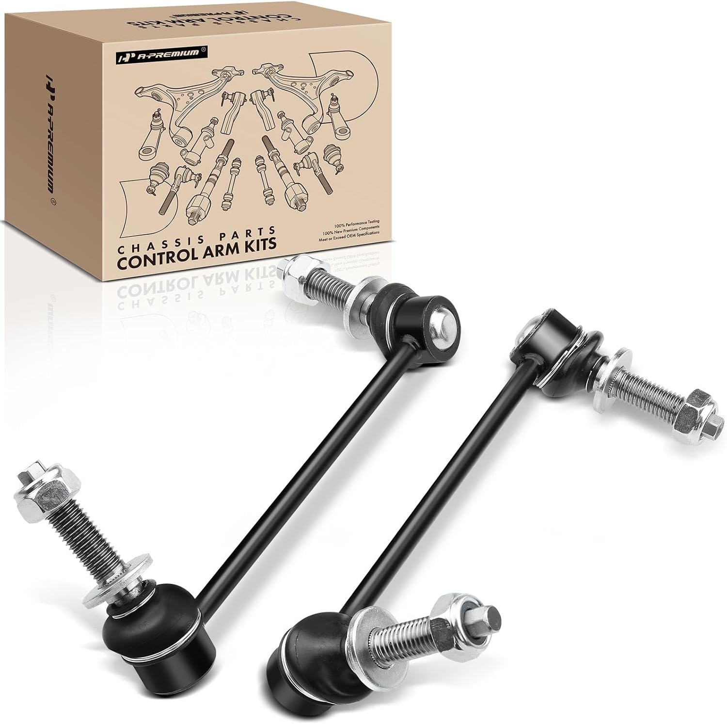 A-Premium 2 x Front Sway Bar Links Stabilizer Bar Links, Compatible with Dodge Charger 2006-2020, Challenger 2008-2020, Magnum 2005-2008, Chrysler 300 2005-2020, RWD Only