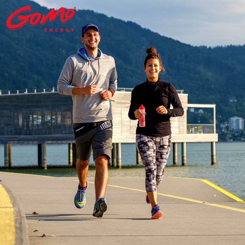 GoMo ENERGY® Bebida Energética sin azúcar deportiva | Fuerte amplificador para el cuerpo y el cerebro | Contra la fatiga física y sicológica| Bebida vegana | INTENSE VITALITY 30 Porciones únicas
