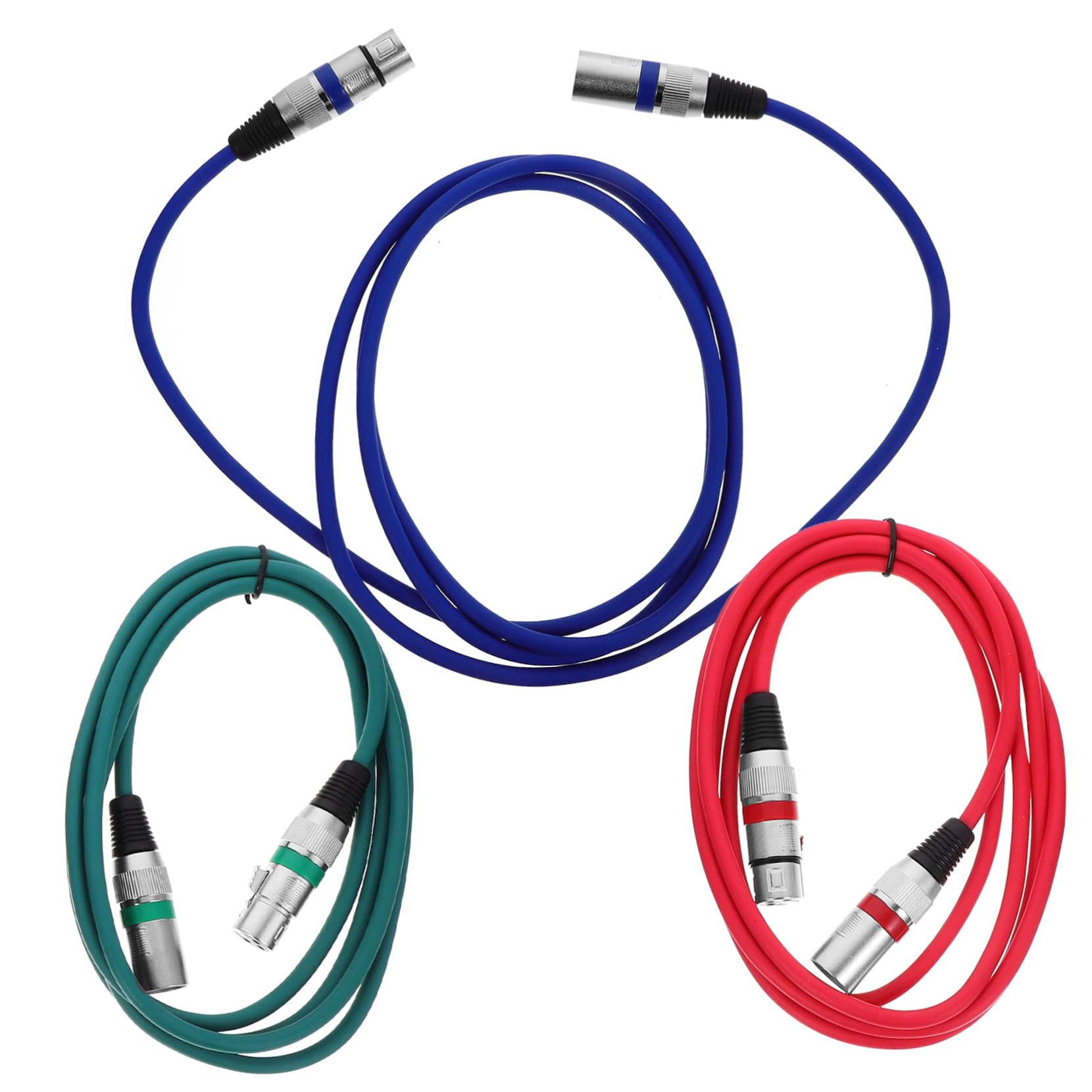 Sosoport 4 Sätze Xlr Kabel Xlr Männchen Zu Weibchen Mikrofonkabel Und Flexibles Und Langlebiges Audiokabel Für Professionelle Anwendungen 3 Stück * 4