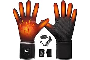 Heated Gloves Rechargeable for Men XL - Breathable Heated Gloves Touchscreen for...