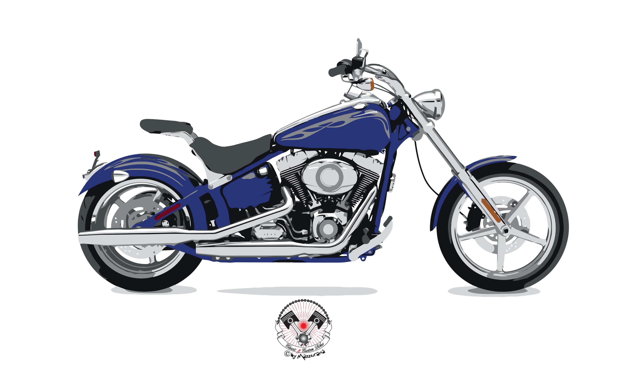 Drapeau de moto 2-Classic Ultra grand format tissu résistant pavillon bateau