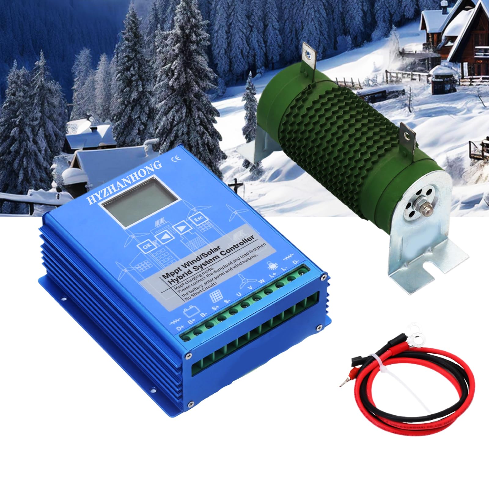 ,12v,6000W 12V/24V/48 Mppt Hybrydowy Kontroler Wiatrowo-Słoneczny
