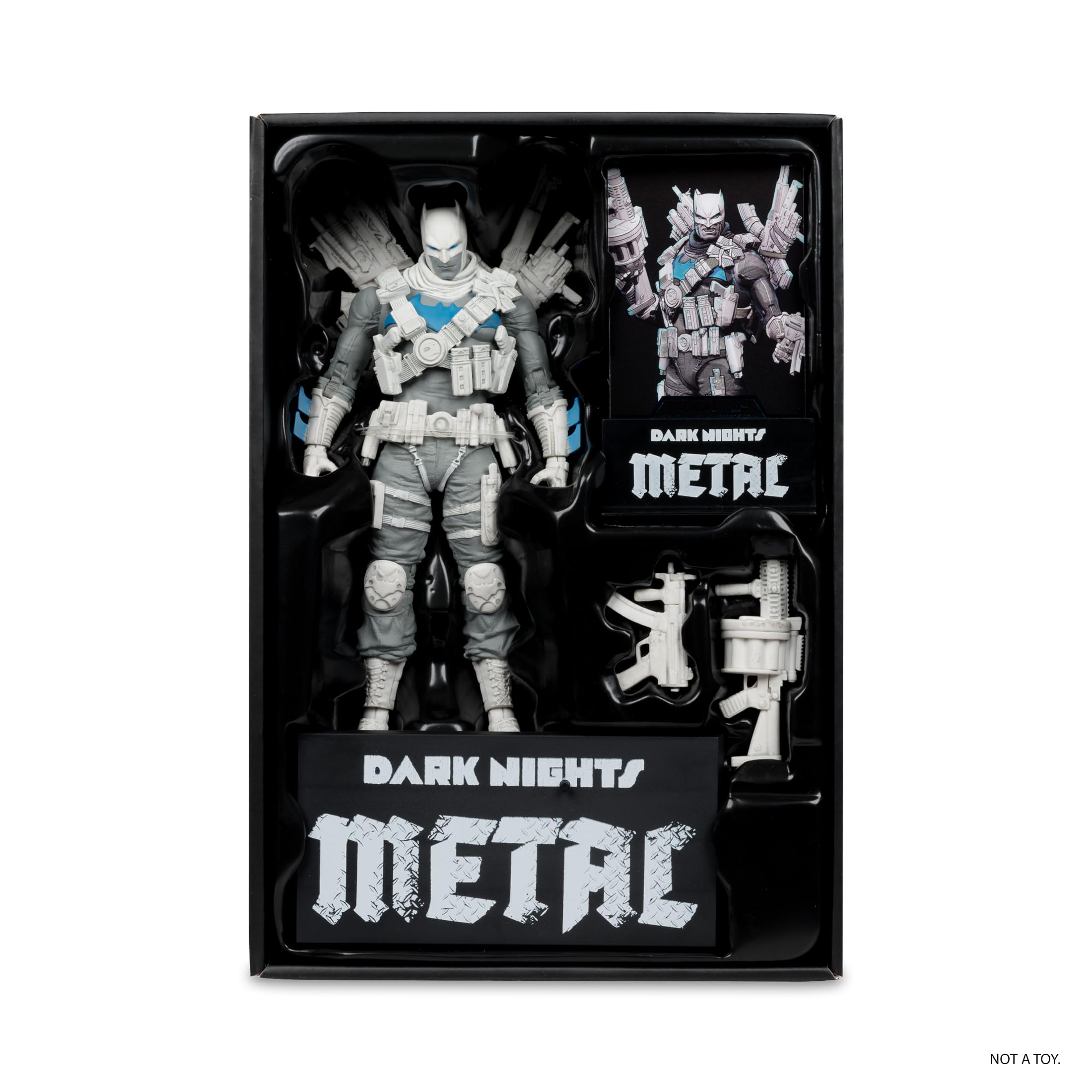 DC Multiverse The Grim Knight Dark Nights Metal, Black & White Accent Edition Gold Label Figurka akcji 17,8 cm