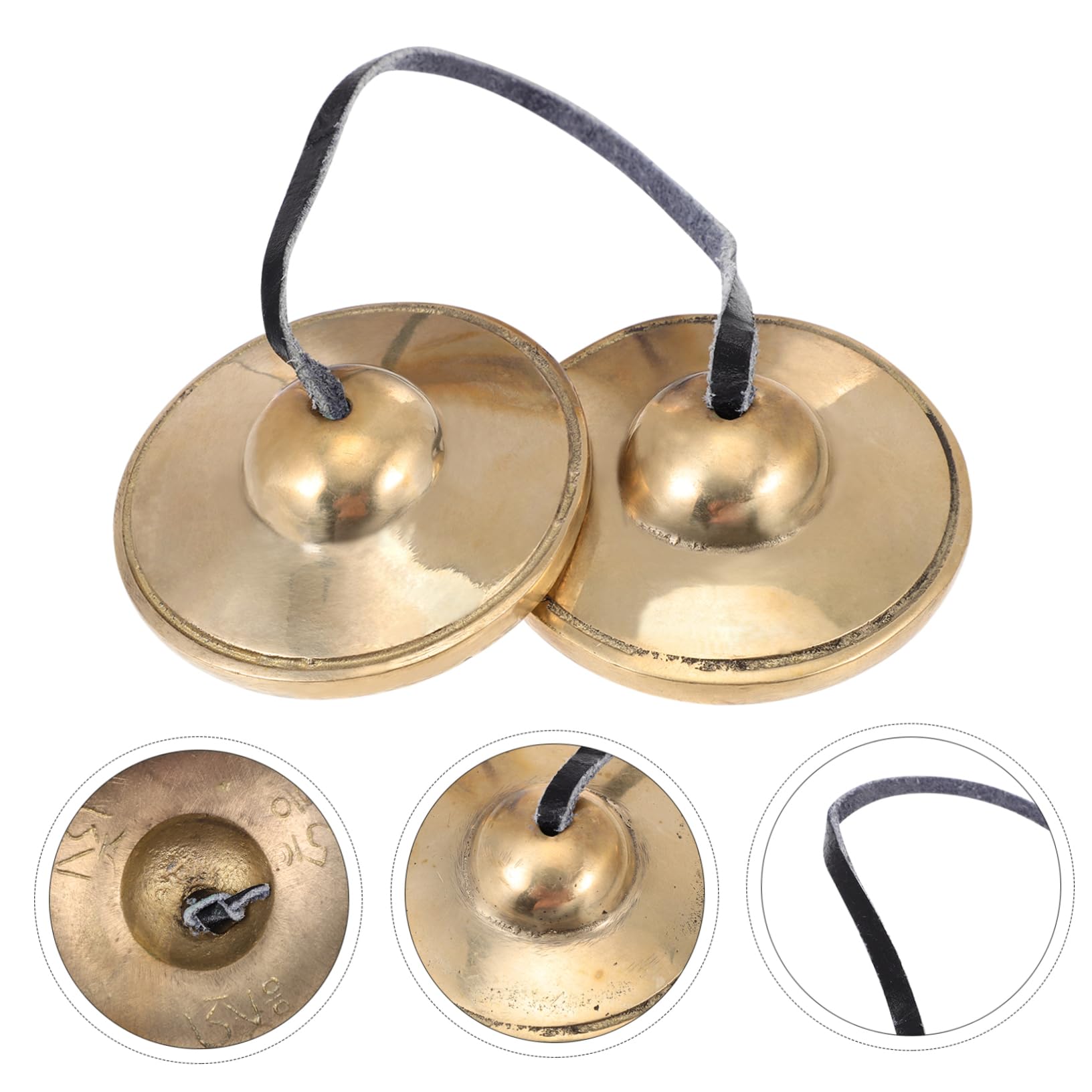 FUNOMOCYA Yoga Bell Cymbals Brass Handmade Gong Instrument Buddhism Ceremony Bell