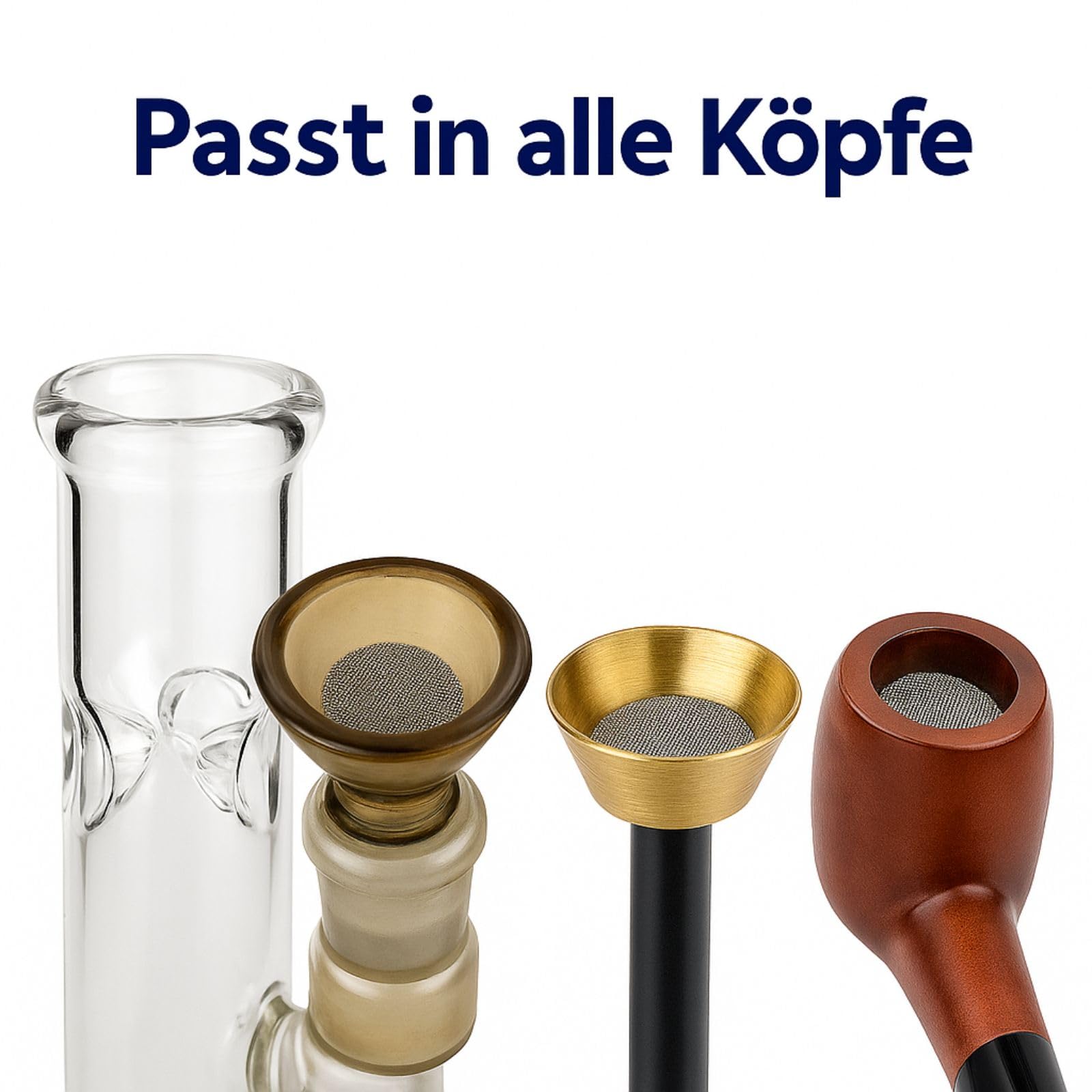 Weedness Bong Sitko Ø 12 mm 100 Sztuk Stal Drobne Siatki - Sitko Główna Rura Chillum Metal Szkło Akcesorium