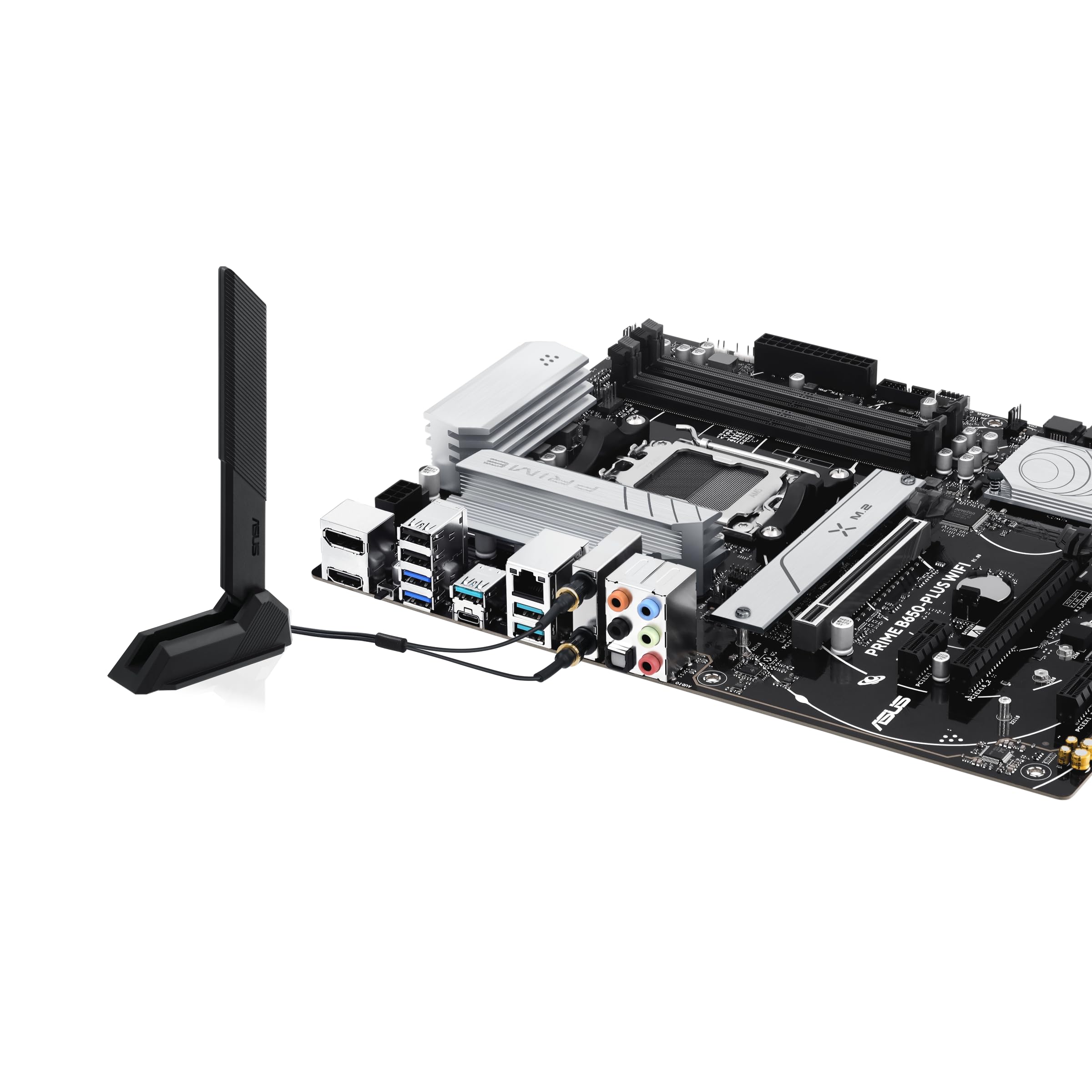 ASUS Prime B650-PLUS WiFi Gaming Mainboard Sockel AMD AM5 | ATX, DDR5, PCIe 5.0 M.2, WiFi 6E, DisplayPort, HDMI, SATA 6 Gbps, BIOS Flashback, Thunderbolt 4 Header, Aura Sync