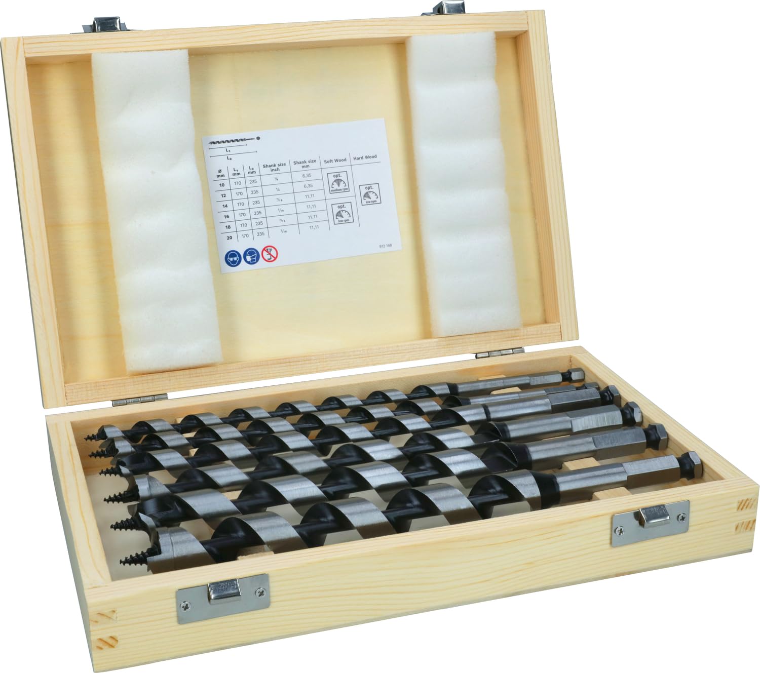 Bosch Professional Bosch Pro 6 Piece Auger Drill Bit Set