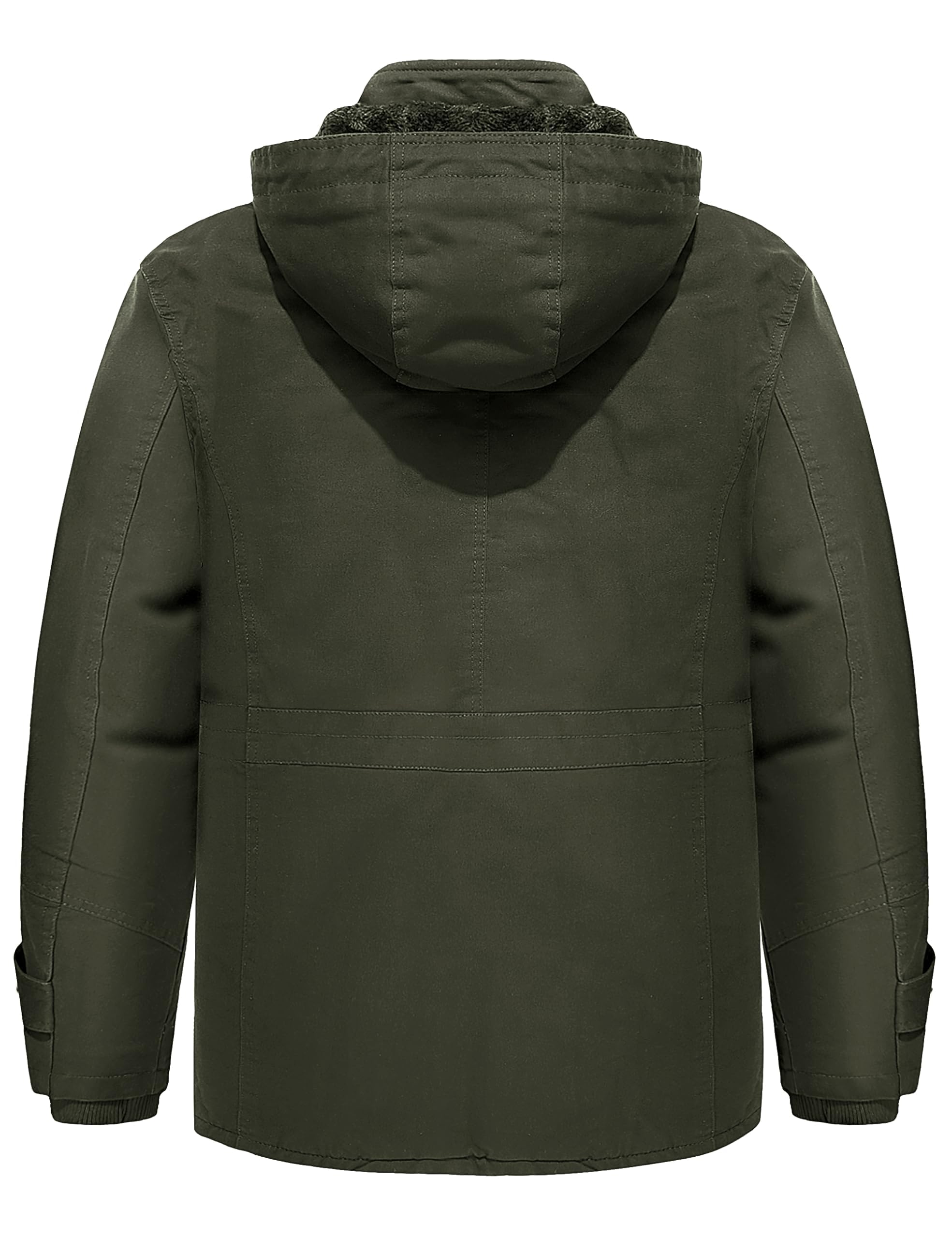 Giacca da uomo Militare Giacca invernale Casual Cotone Antivento Giacca da esterno Cargo Giacca con Cappuccio
