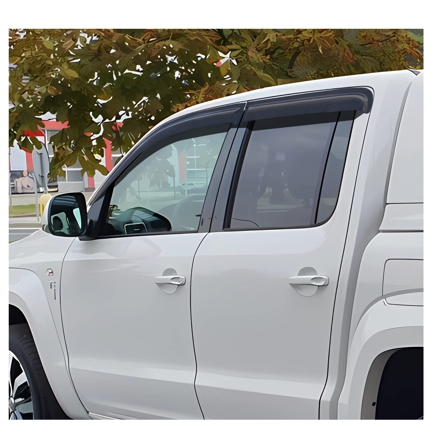 Déflecteurs d'air pour VW AMAROK Volkswagen 2009-2022 V6 / Aventura/Trendline/Startline/Highline Double Cabine