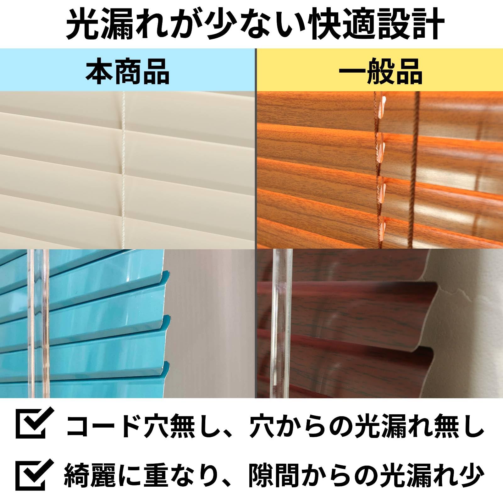 Amazon｜グラムスタイル 遮光ブラインド 光漏れが少ない 幅130x丈240cm