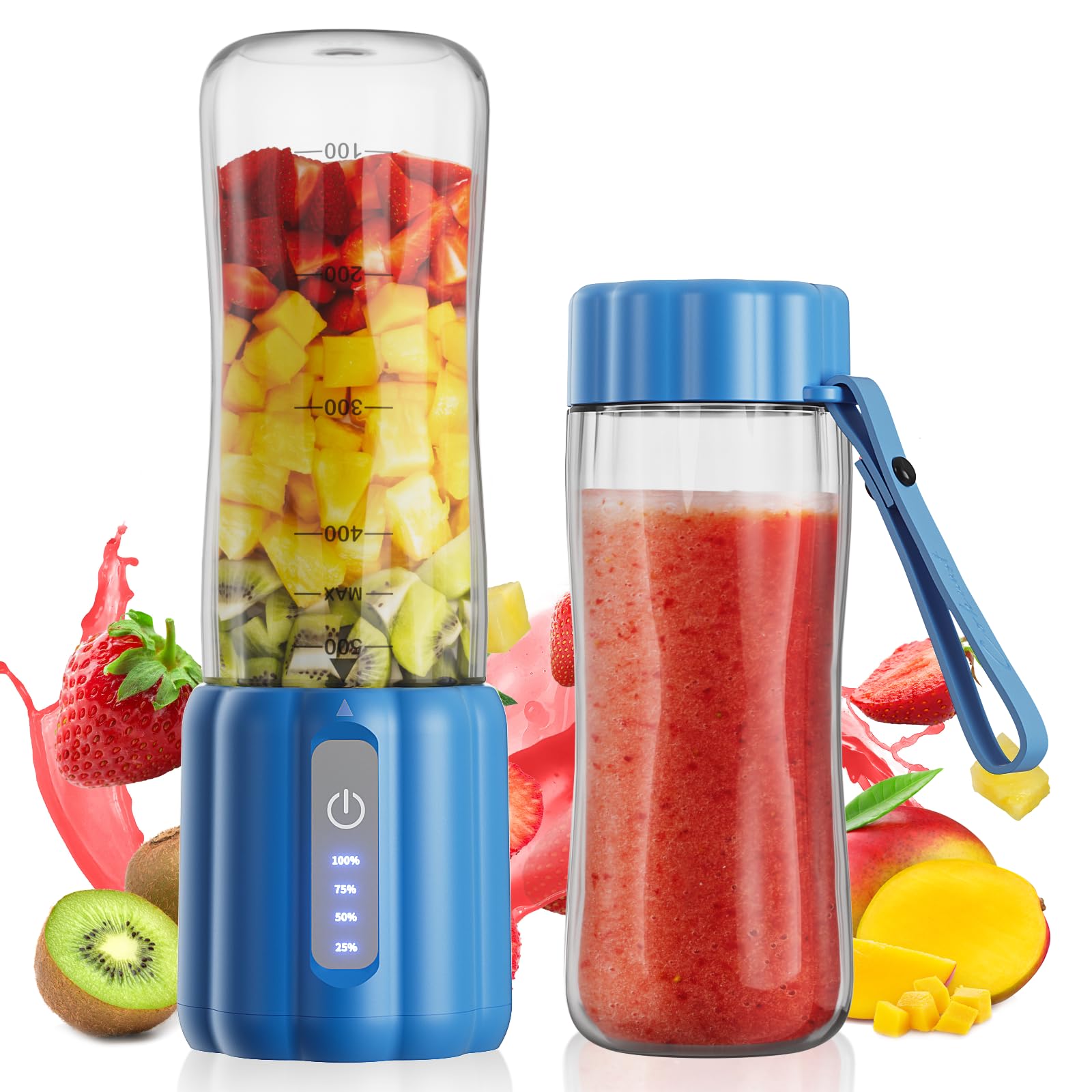 Mini mixeur portable rechargeable par USB COKUNST pour jus et smoothies frais