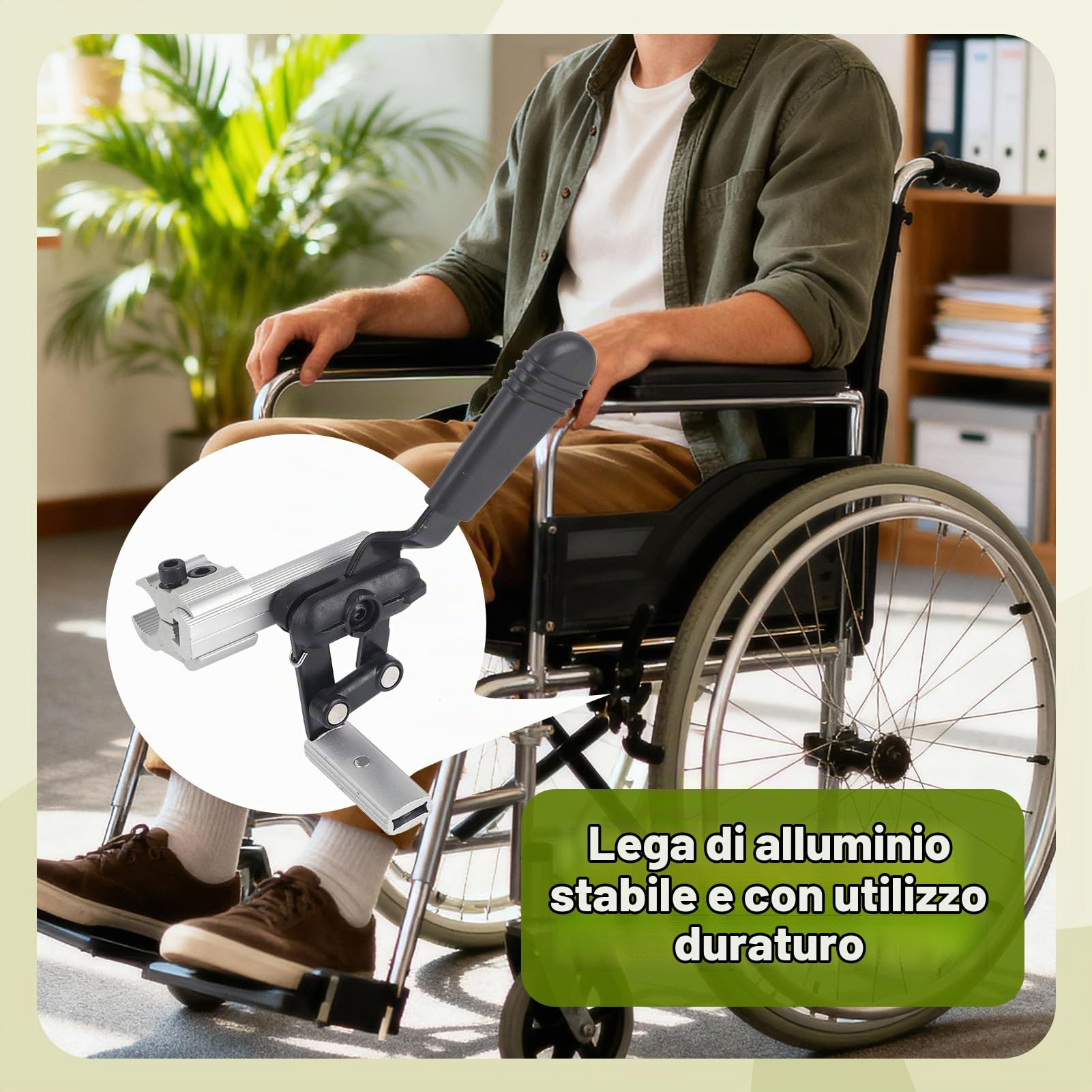 Freno di Stazionamento per Sedia a Rotelle Parte di Ricambio per Sedia a Rotelle Sensibilità Freno a Mano Accessorio per Sedie a Rotelle(Sinistra)