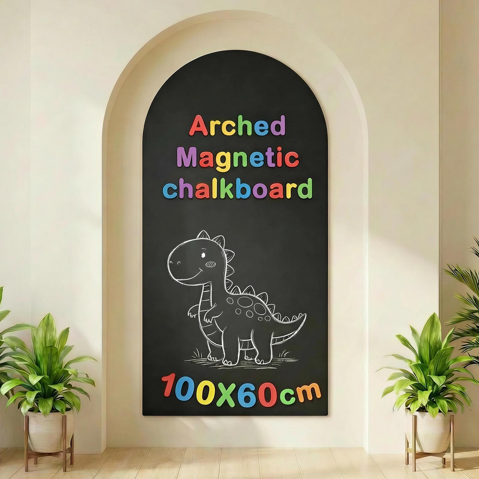 Arch magnetyczna naklejka ścienna, 60 x 100 cm, samoprzylepna magnetyczna tablica ścienna, płynne pisanie, wysokiej jakości tablica magnetyczna do pokoju zabaw, klasy i biura