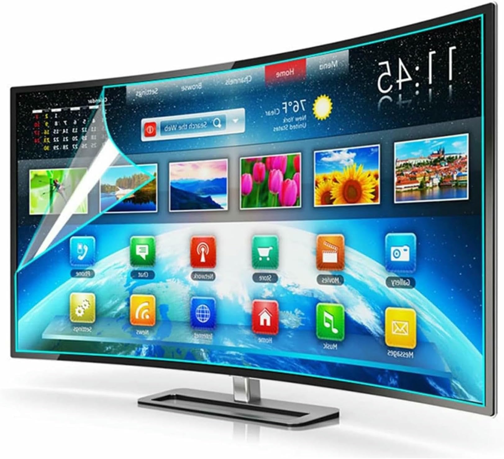 protector de pantalla para televisor, Tasa antirreflejo de hasta 90%(49 inch 1084x610mm)