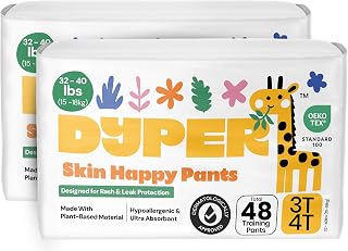DYPER Training Pants 3T-4T Boys Girls Plant-Based & Unscented (Pack of 2)