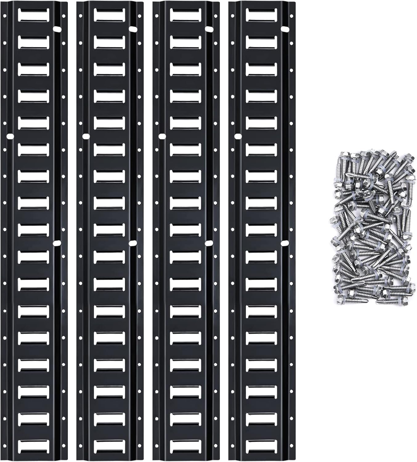 Trekassy E Track TieDown Rail Kit with Screws, Heavy Duty