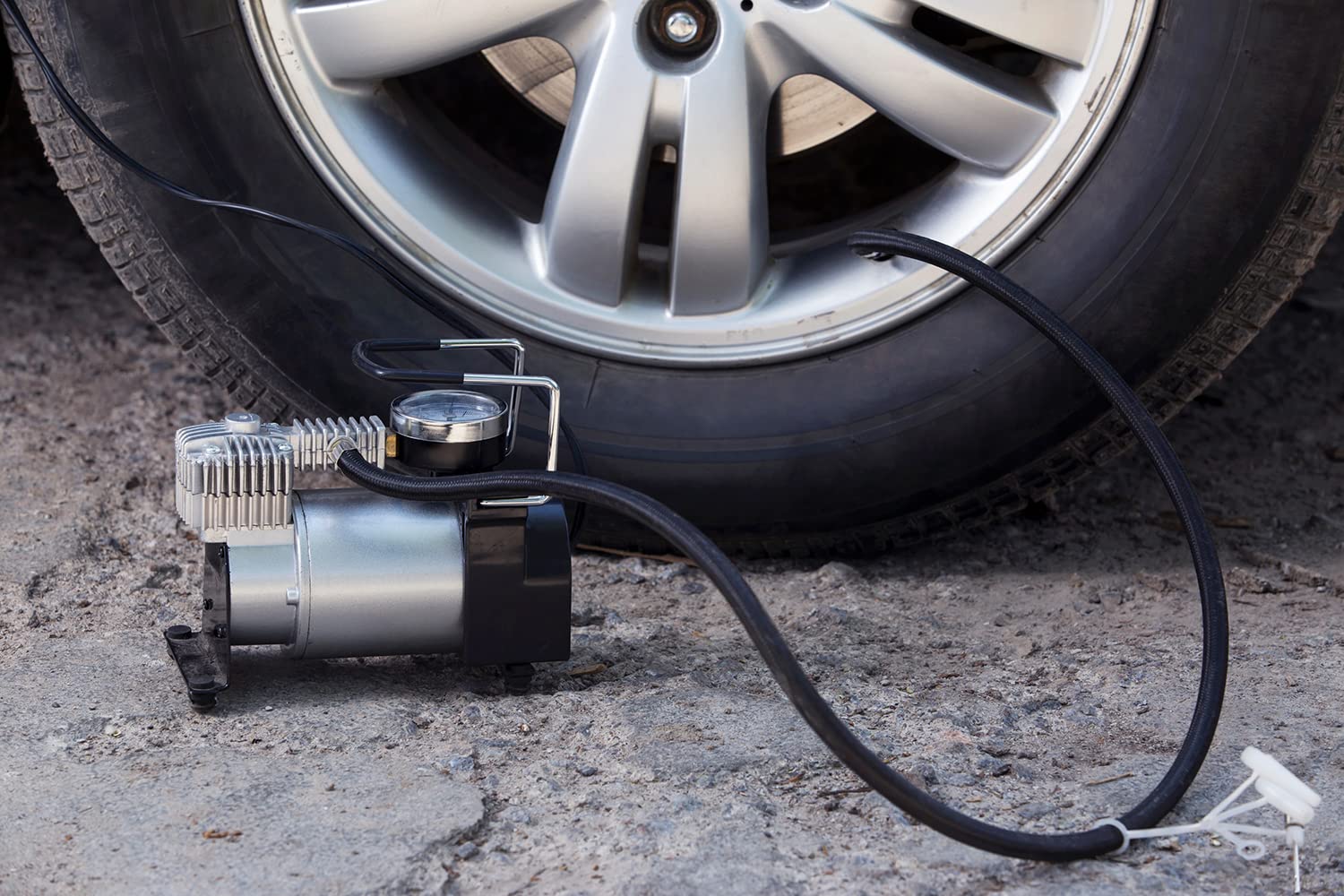 Start Mini Compressore 12V 150 PSI Per Auto Con Manometro Integrato
