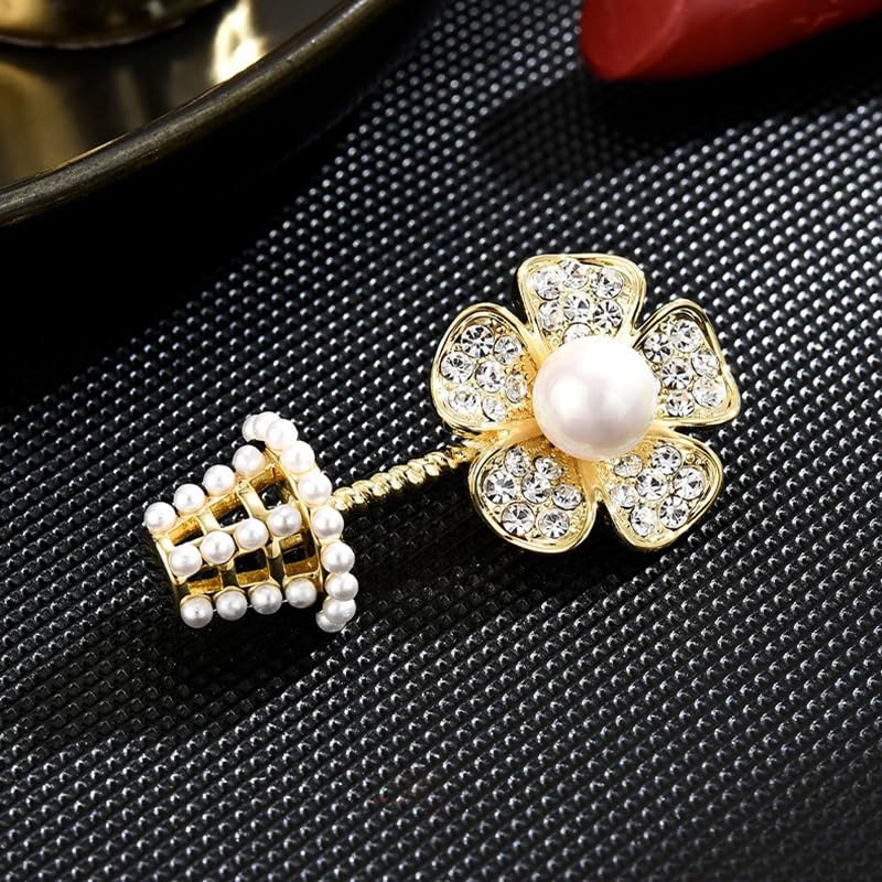 Image of Brooches And Pins For Women Fashion Elegant Flower Broches Lady Costume Jewelry Brooch Pins (Flower Basket)