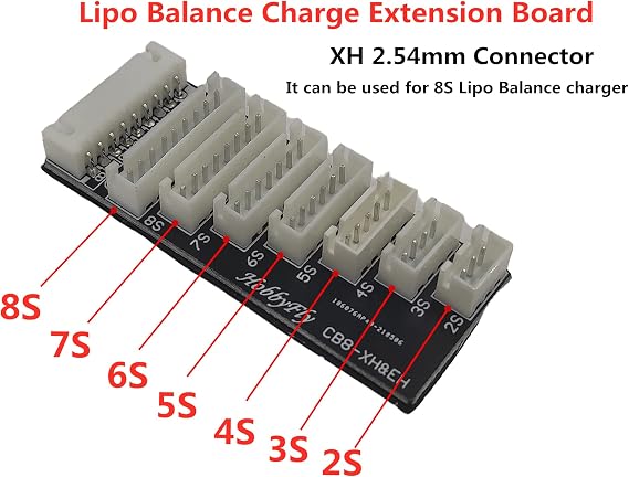 Lipo Battery Balance Board 2-8S Charge Board Extention Expansion Board Adapter Converter for XH Connector Balance Board