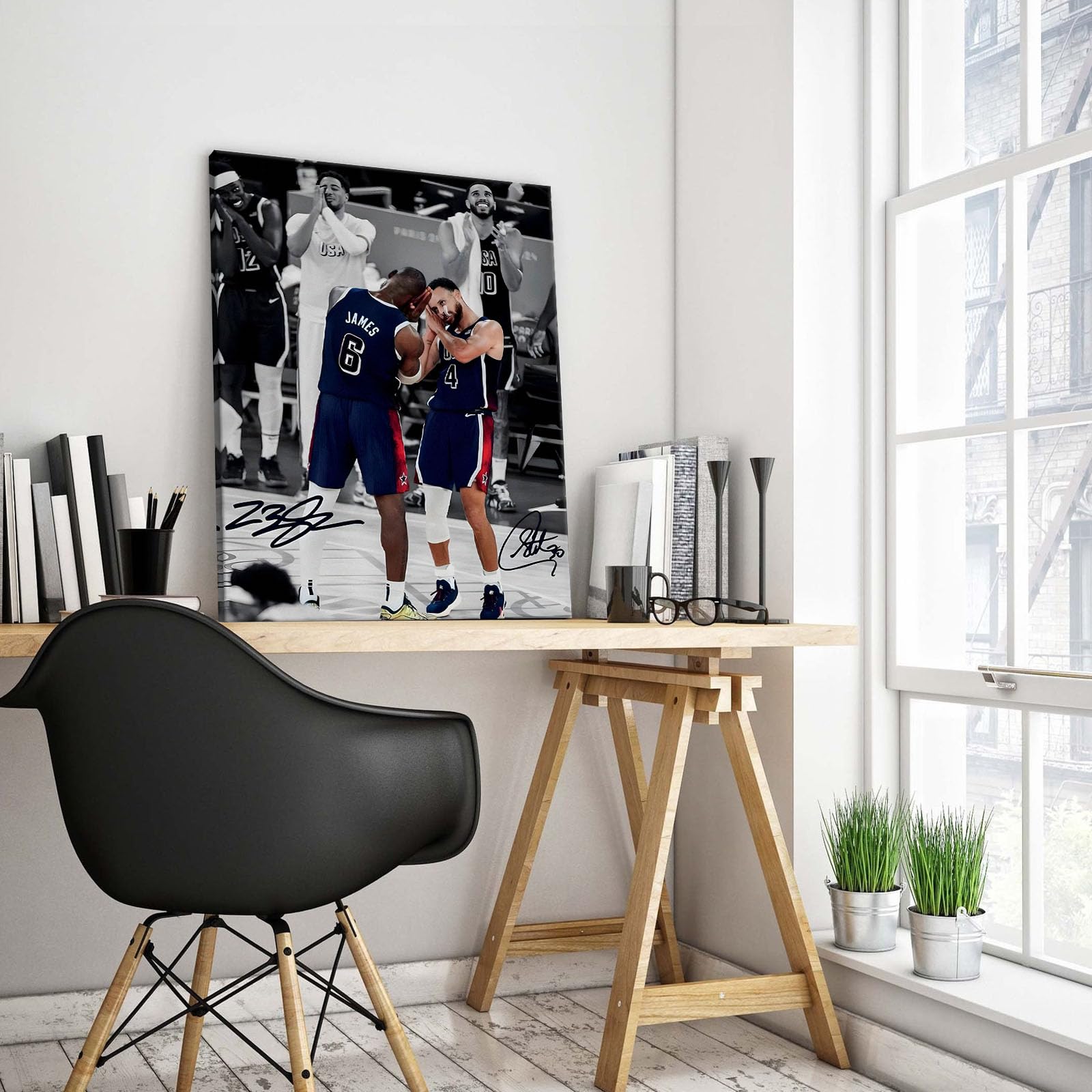 Amazon.co.jp: NBAキャンバスウォールアート装飾 - レブロンジェームズ