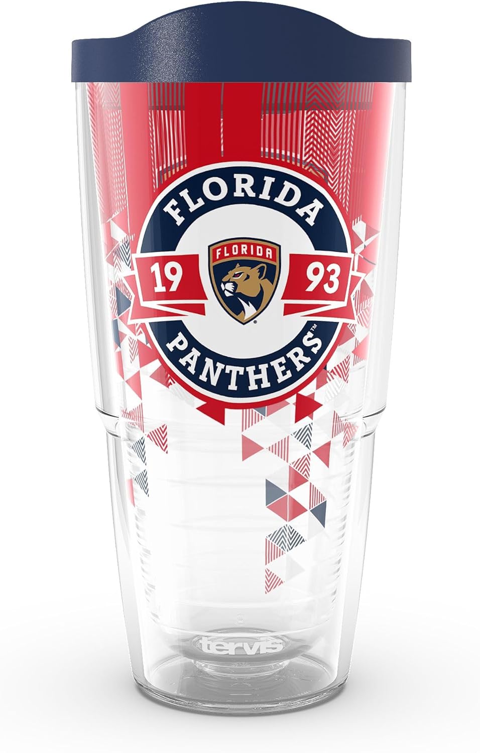 Tervis Classic Tritan 24oz Classic Tumbler with Travel Lid | NHL® Florida Panthers® - Shatter | Made in America, BPA/PFAS Free, Keeps Drinks Hot or Cold