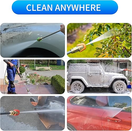 Miniatura 7 de SPX3000-TPS - Puntas para hidrolimpiadora, punta de boquilla para lavadora a presión para Sun Joe SPX 3000 y puntas universales de boquilla para