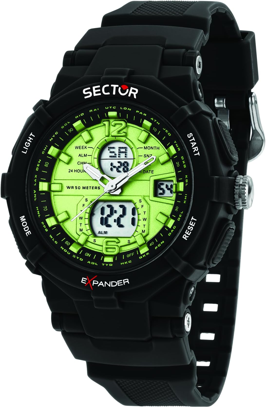 SectorNo Limits Men's Watch, EX-09 Collection, Anadigital, 50 mm, Men's Gift