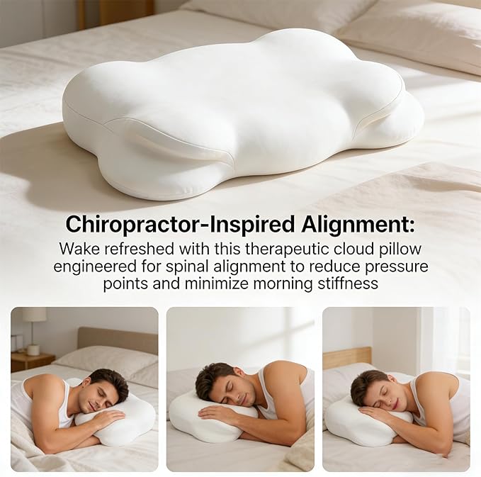 Almohada Memory Foam 58 x 36 cm Cervical Ergonómica miniatura 6