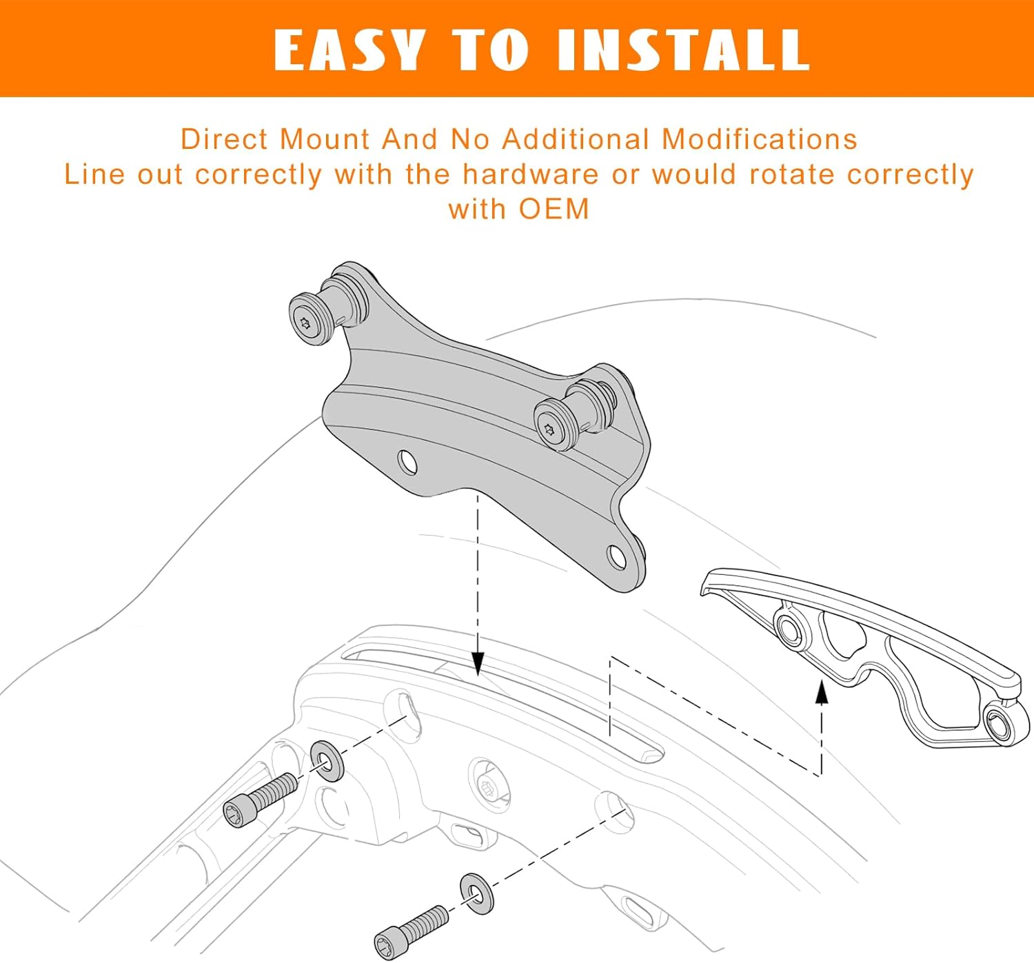 4-Point Docking Hardware Kit Quick Release Luggage Rack Sissy Bar Mounting Kit Replacement 52300354 for Harley Touring Street Glide Electra Glide Road King Road Glide 2014-2026