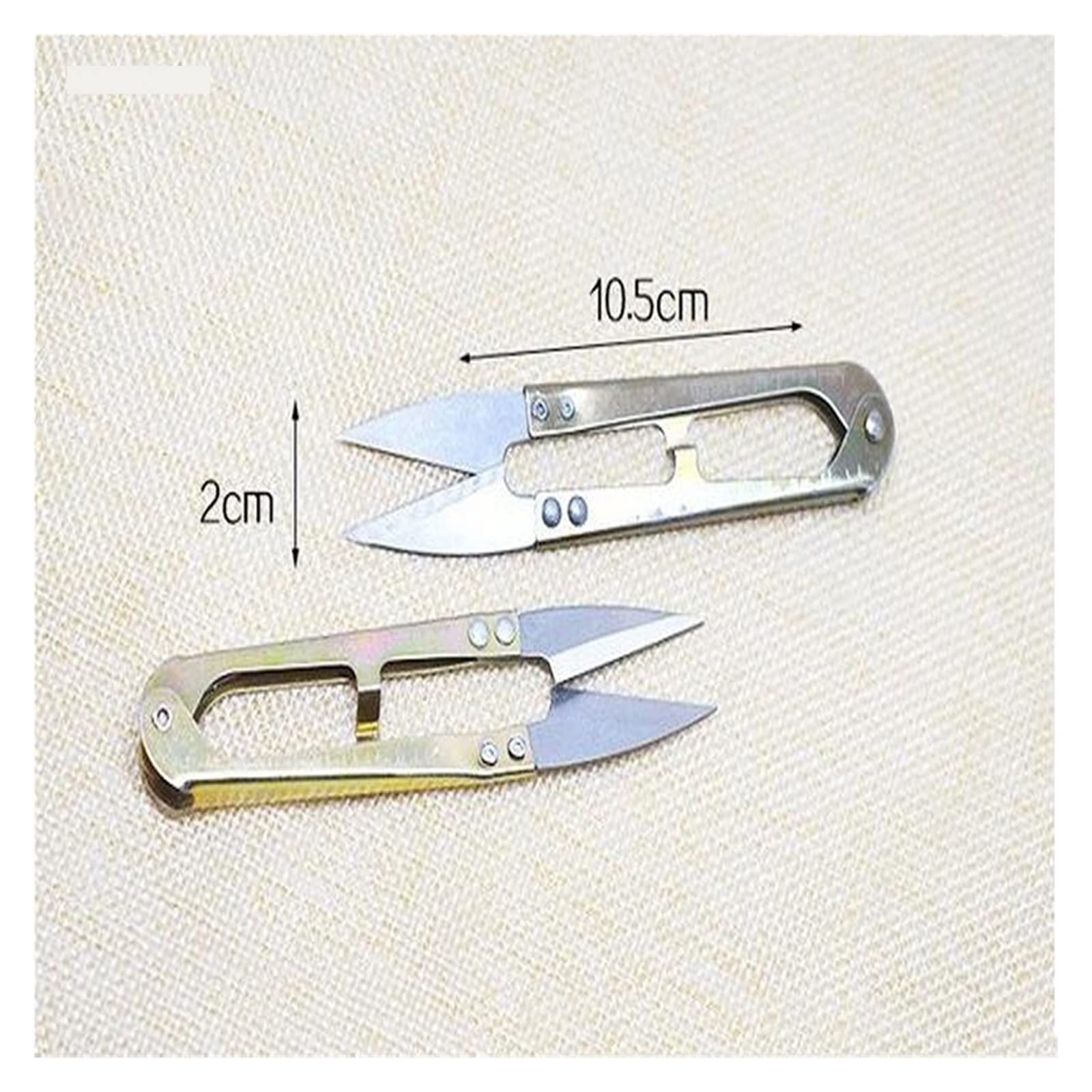 3 szt. miniaturowe nożyczki do żyłki wędkarskiej ze stali nierdzewnej 15 g 10,5 cm w kształcie litery U, narzędzie do wiązania much, sprzęt wędkarski, nożyczki do szycia