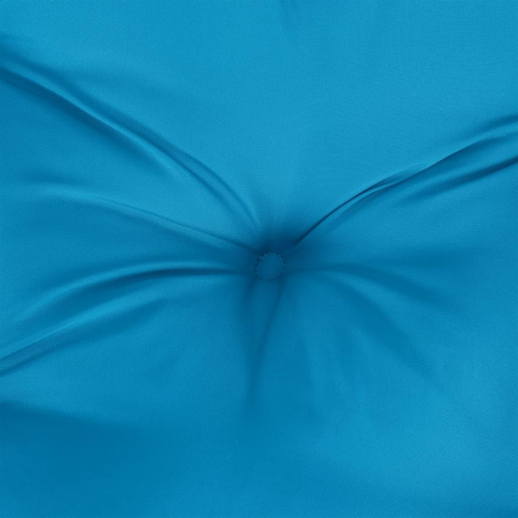 vidaXL Lot de 4 Coussins de Palette, Galette de Siège Imperméable, Coussin de Jardin, Décoration d'Extérieur Terrasse, Bleu Clair 50x50x7 cm Tissu Oxford