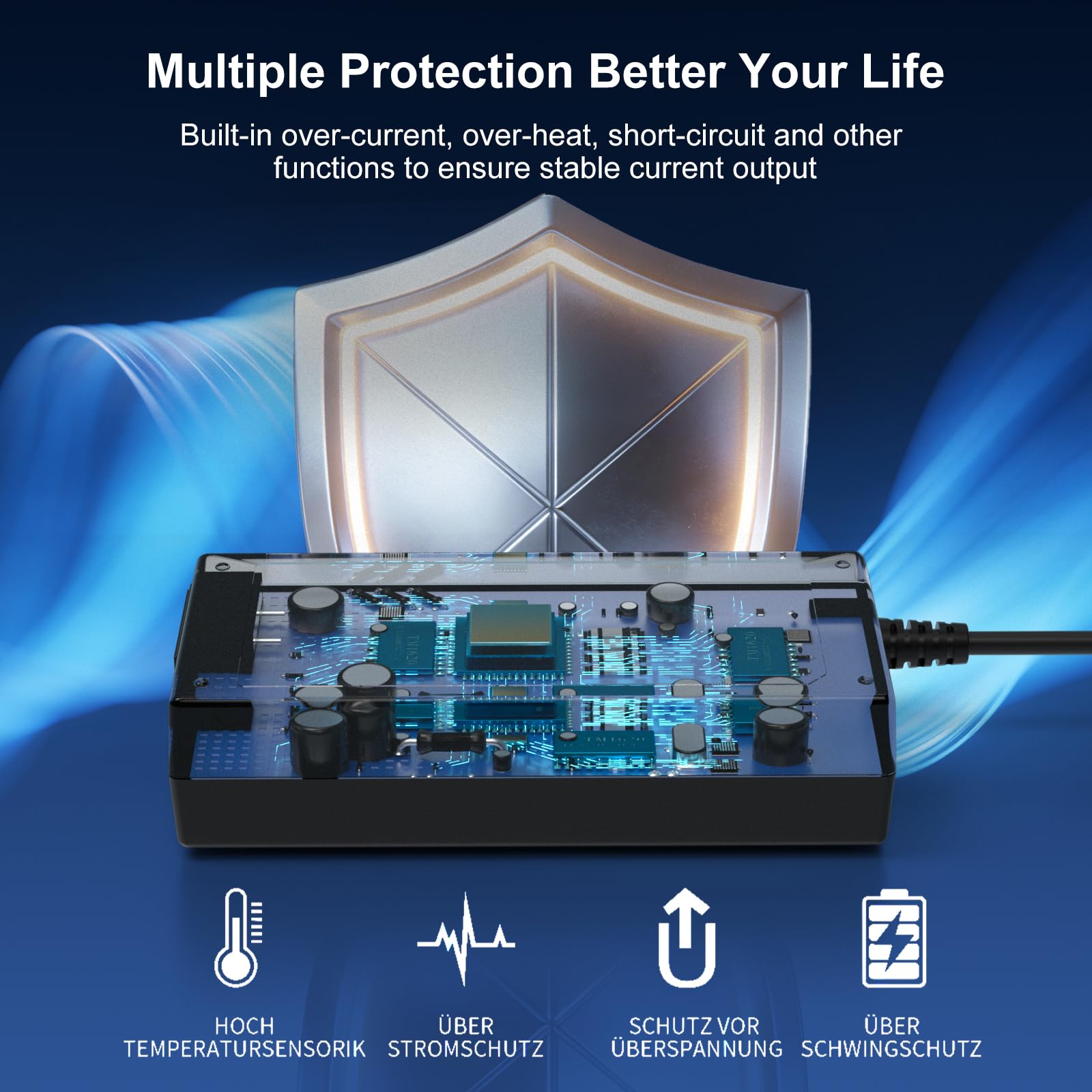 Caricabatterie da 12V compatibile con i sistemi NAS Qnap TS-253B TS-109 TS-209 TS-269 TS-221 TS-251 TS-209 Pro TS-220 TS-231P TS-228 TS-212